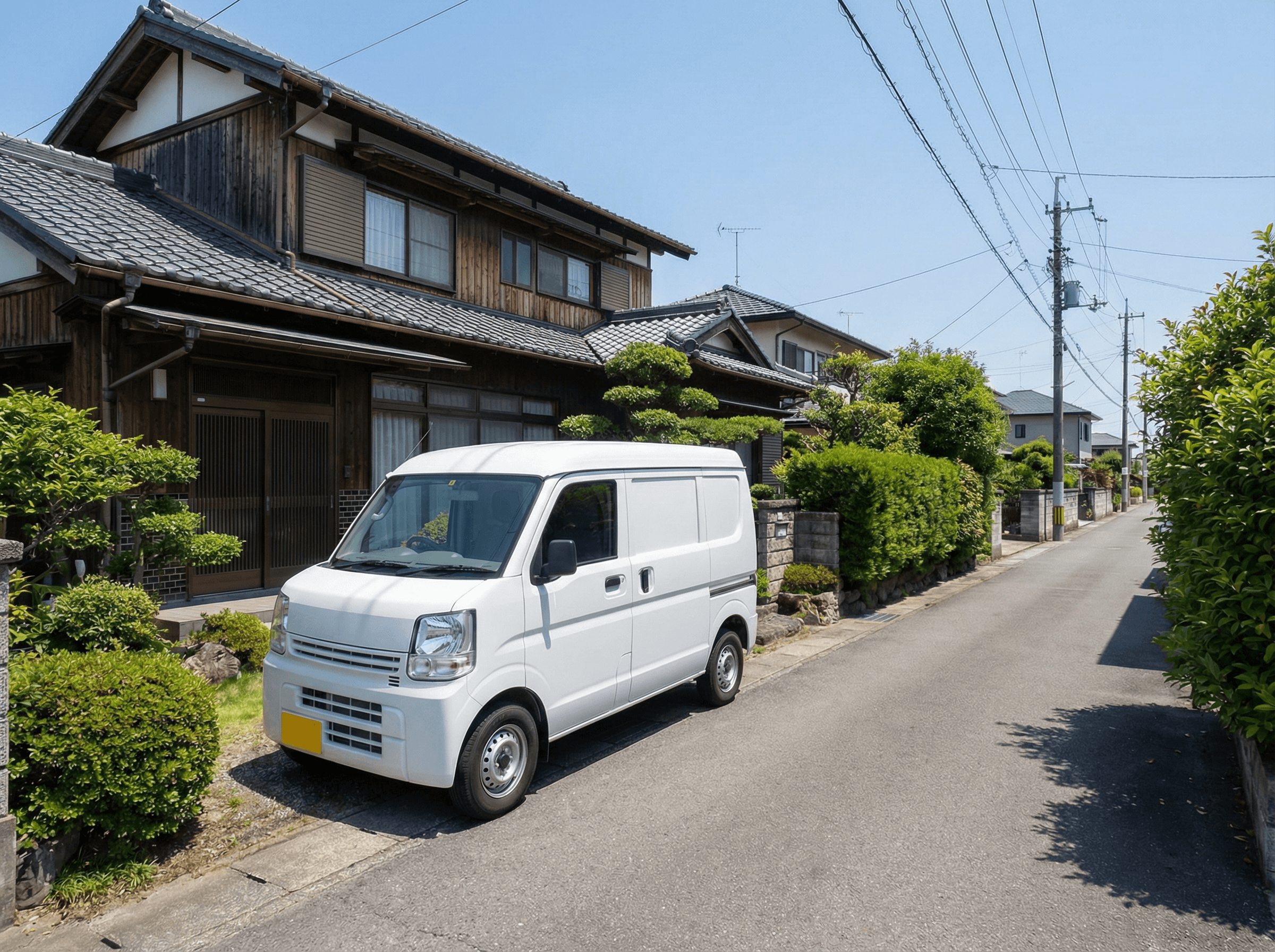 株式会社ZELQのロゴが入った社用車